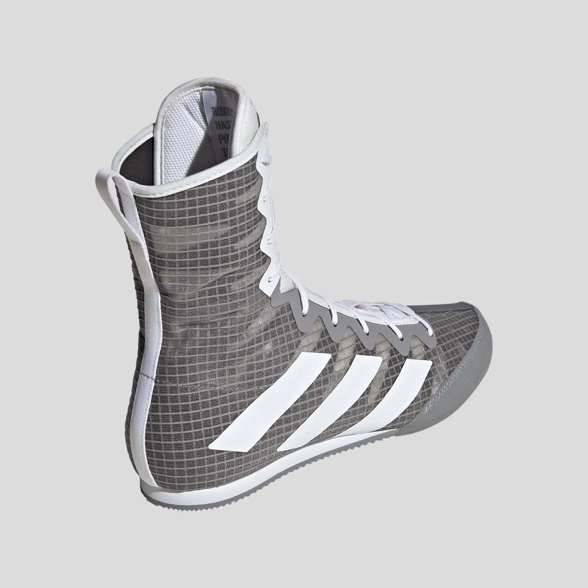 Adidas Box Hog 4 Boxing Boots Grey/White