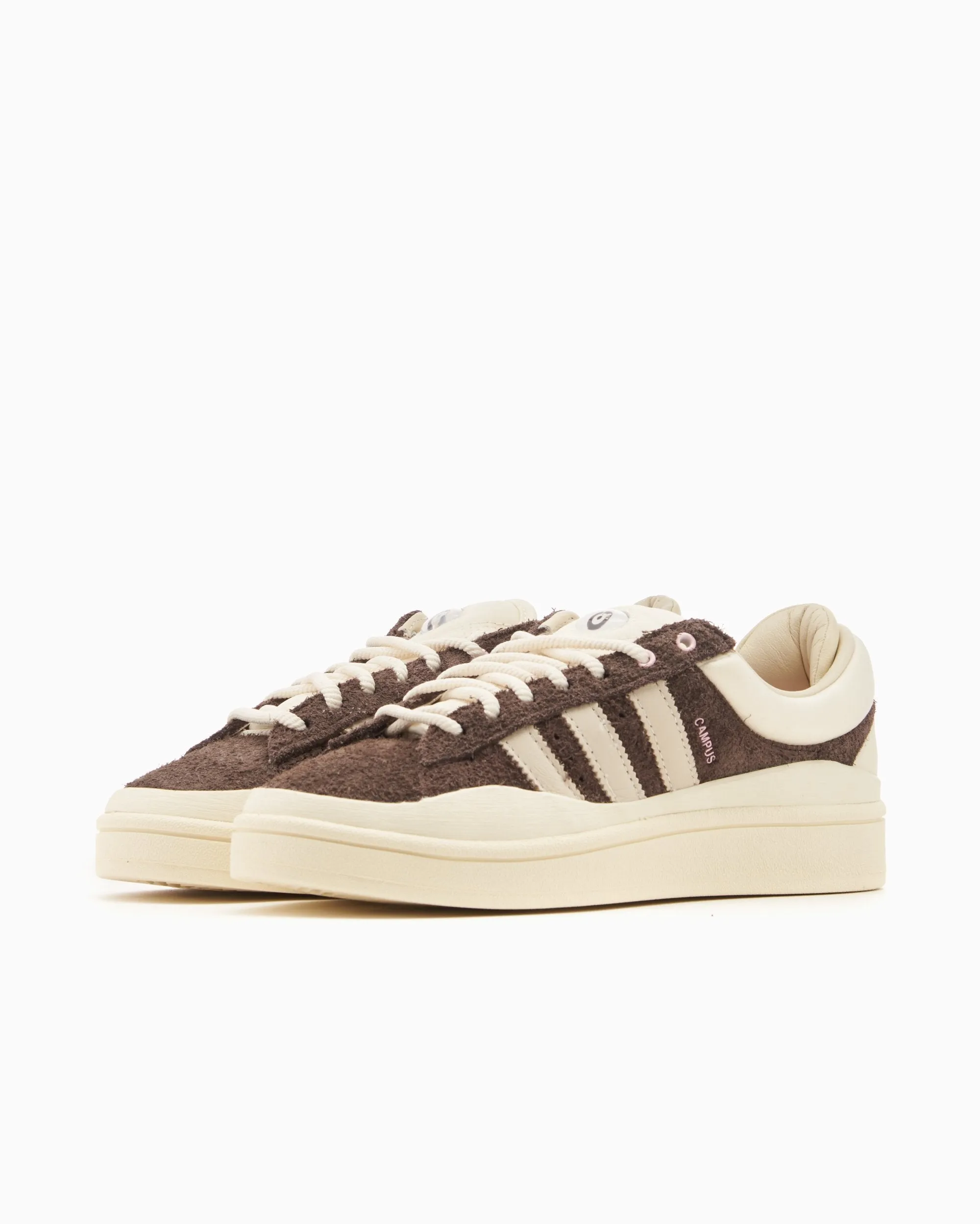 Adidas Men's Campus Bad Bunny Shoes - Deep Brown / Chalk / Pink