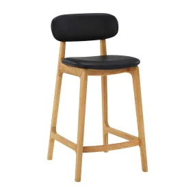 Alaska Leather Bar Stool