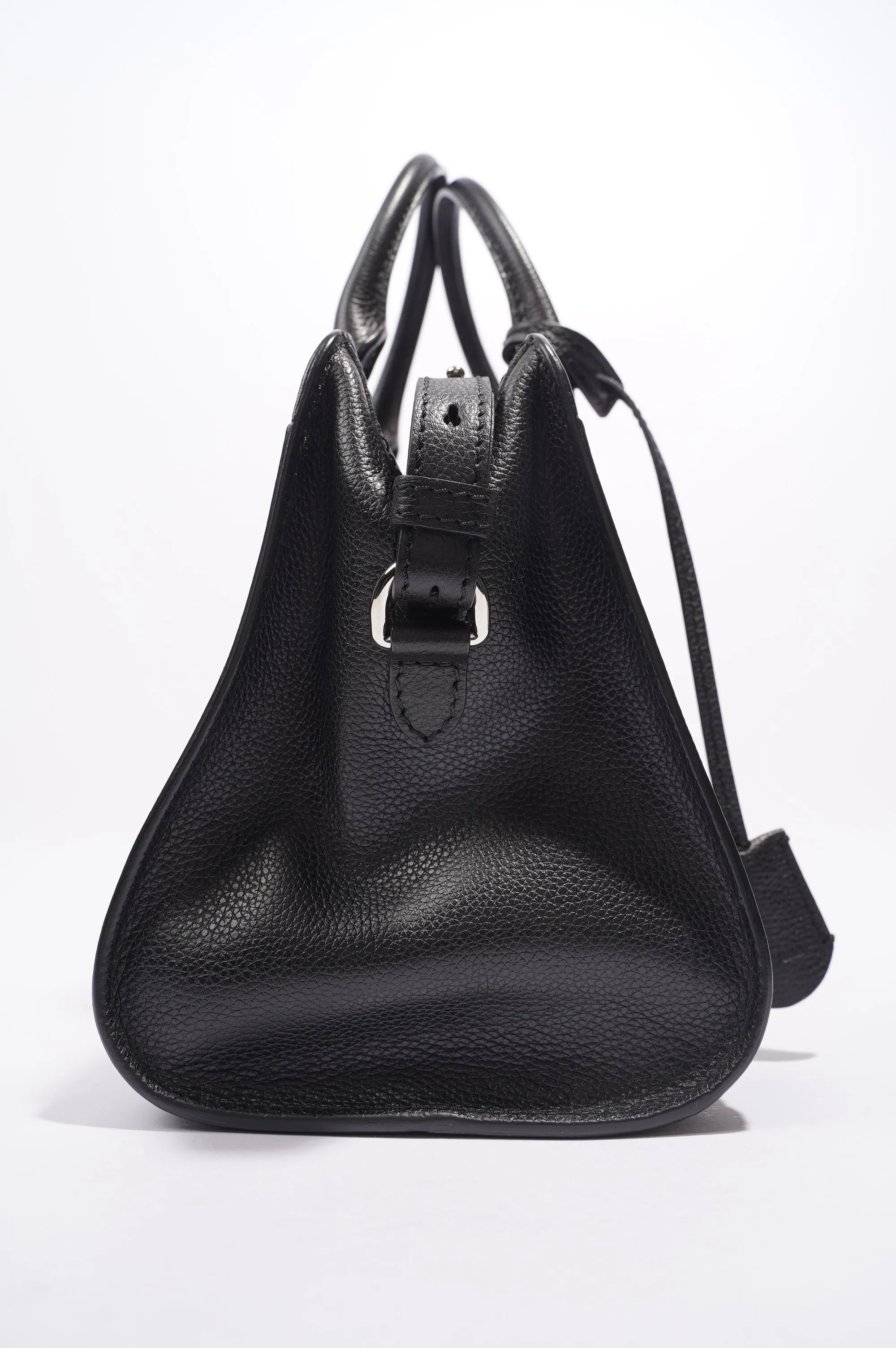 Alexander McQueen Skull Padlock Leather Tote Black Leather OS