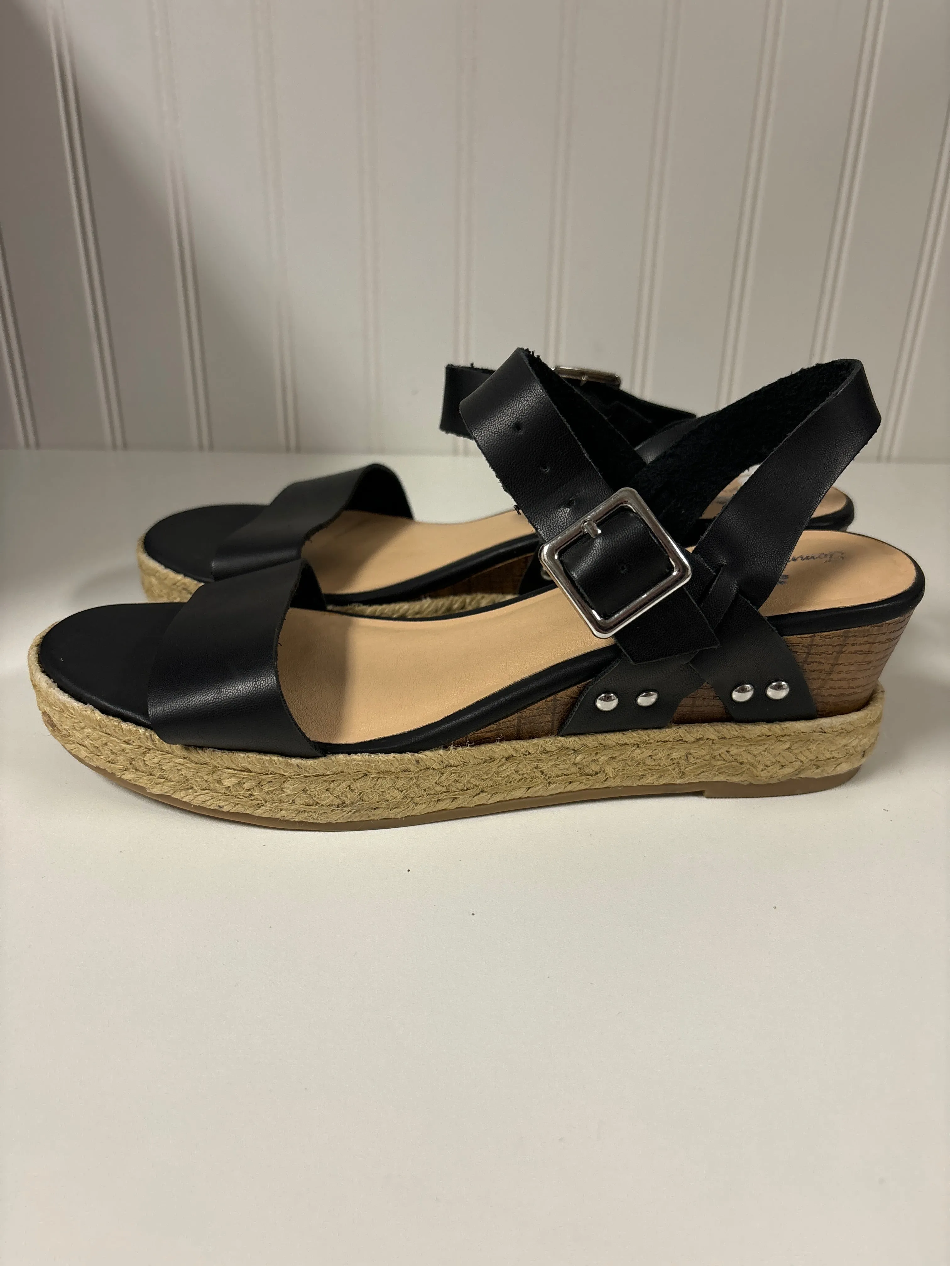 Black & Tan Shoes Heels Wedge Tommy Bahama, Size 8