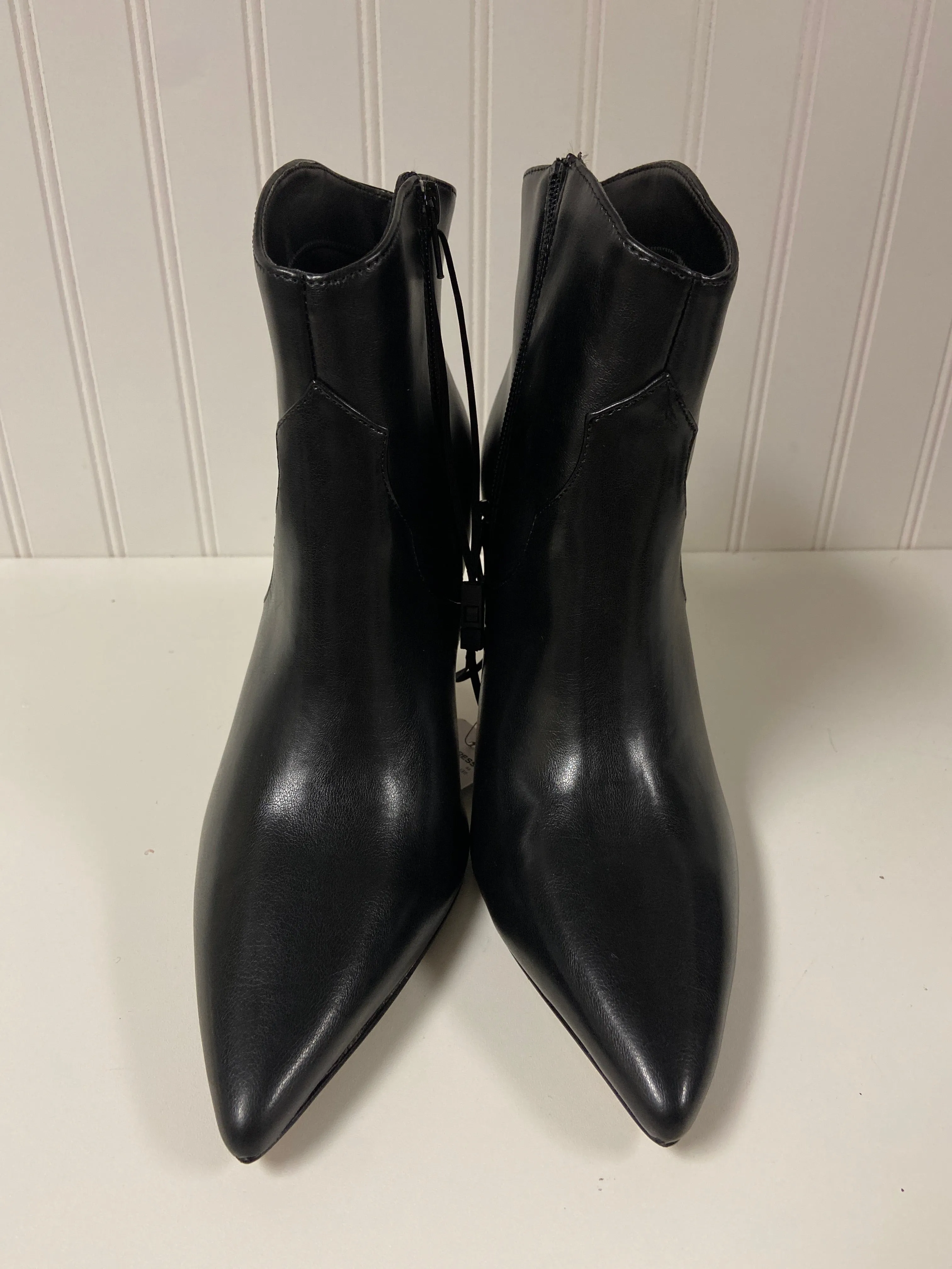 Black Boots Ankle Heels Express, Size 9