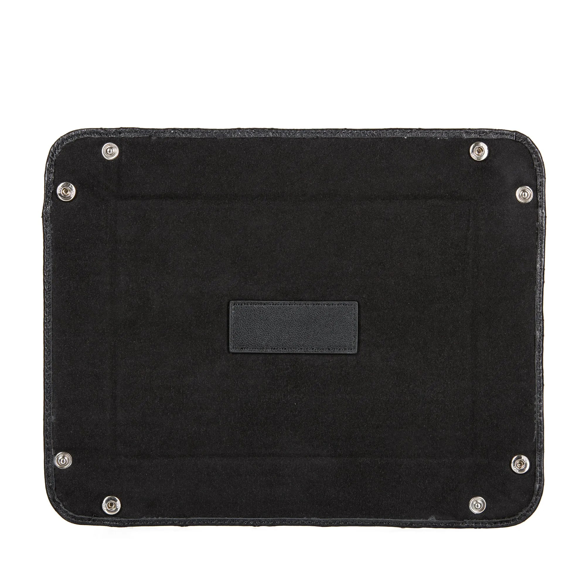 Black Leather Valet Tray