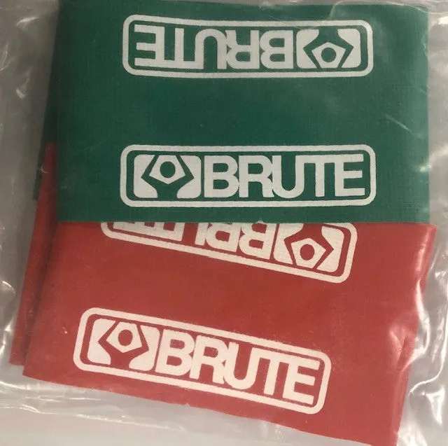 Brute Wrestling Ankle Bands - Green & Red