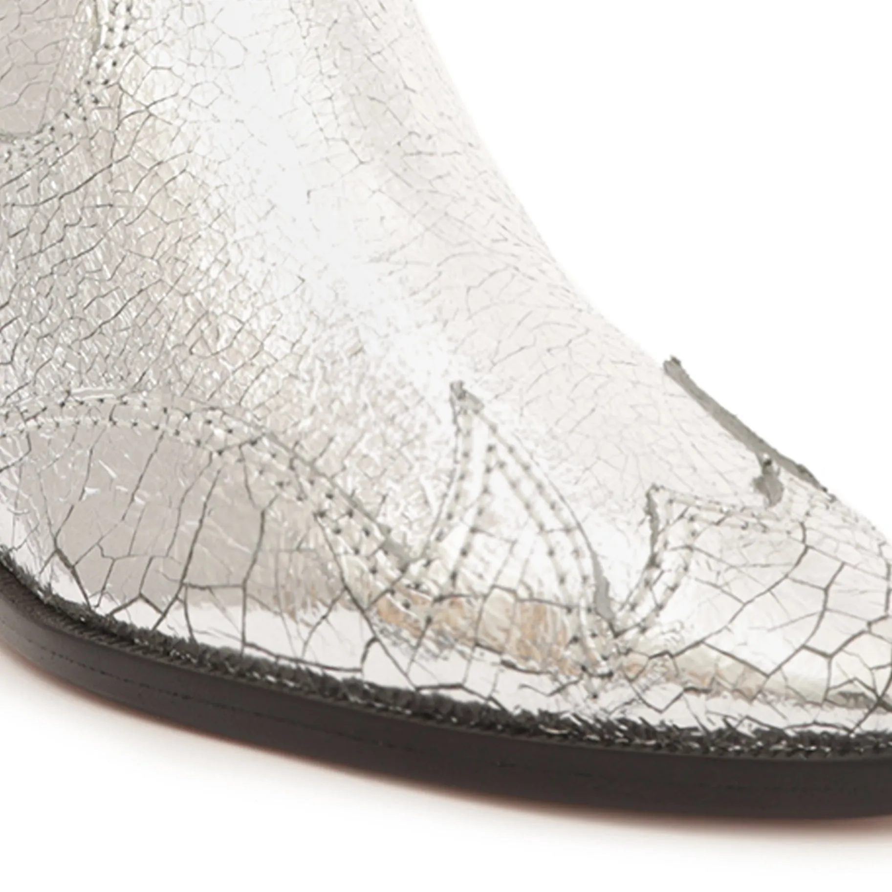 Cicera Metallic Leather Bootie