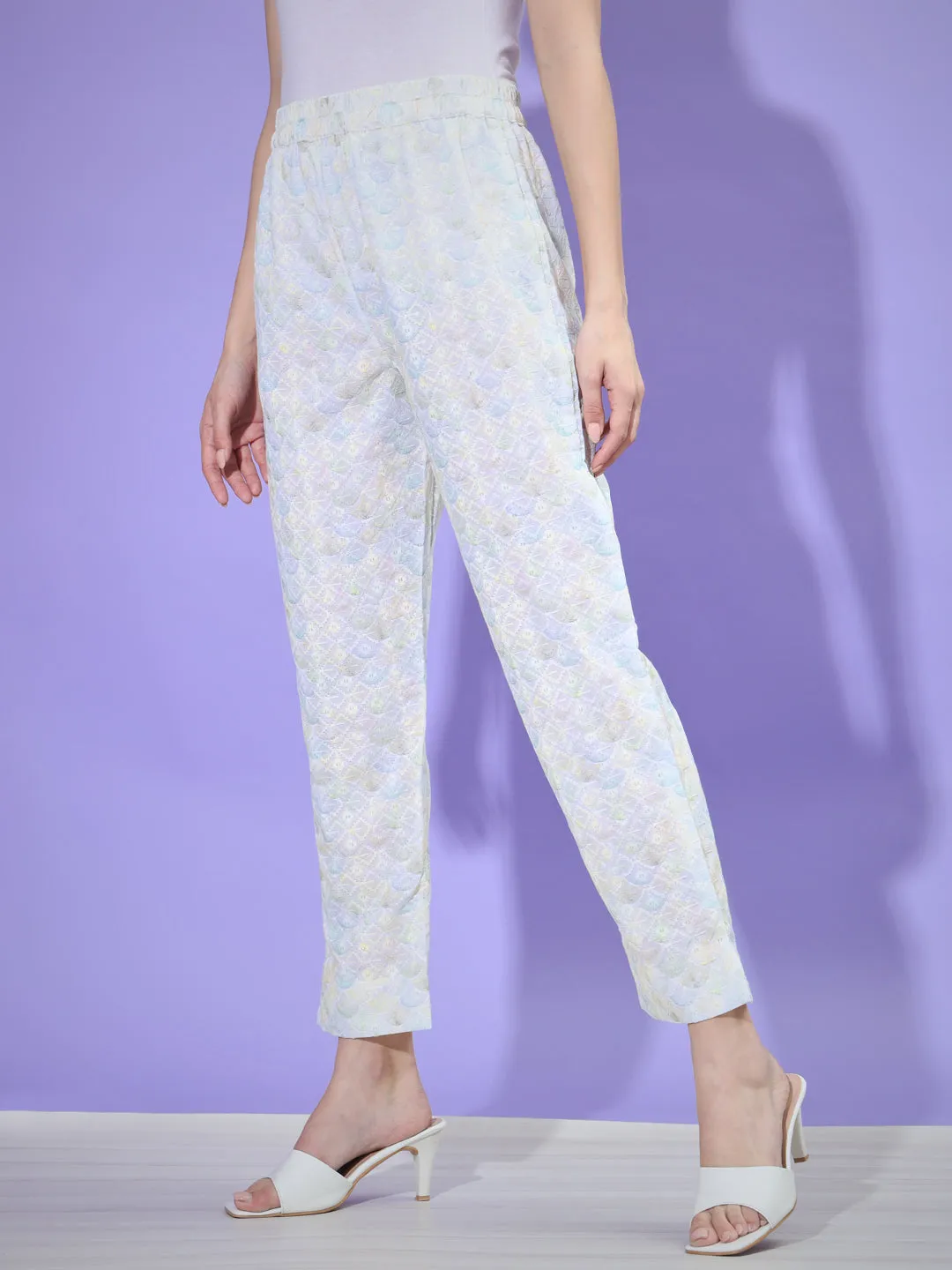 Cotton Chikankari Pant