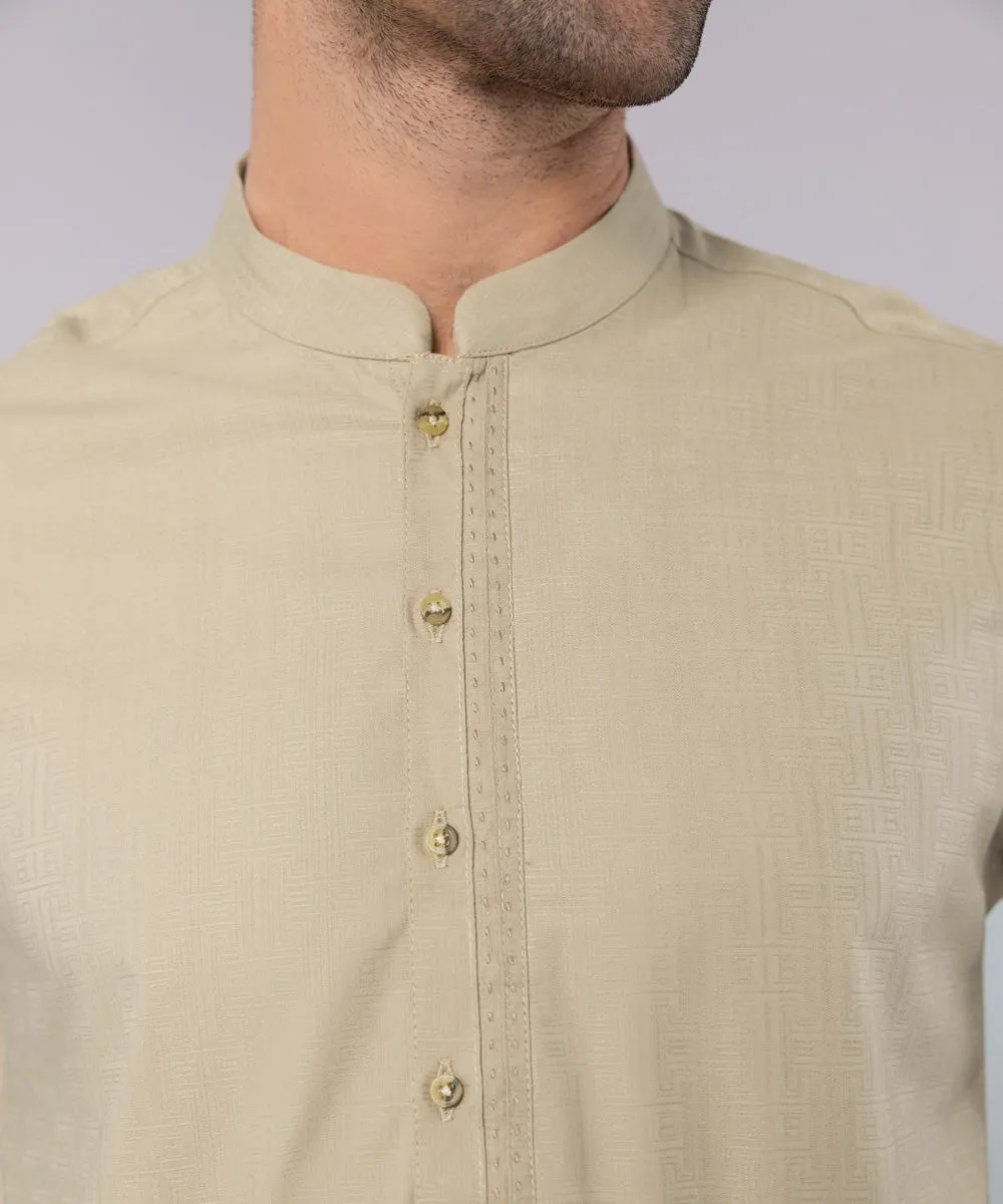 Cotton Jacquard Kurta