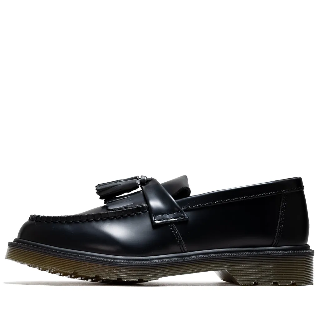 Dr. Martens Adrian Tassel Loafers - Black Polished Smooth