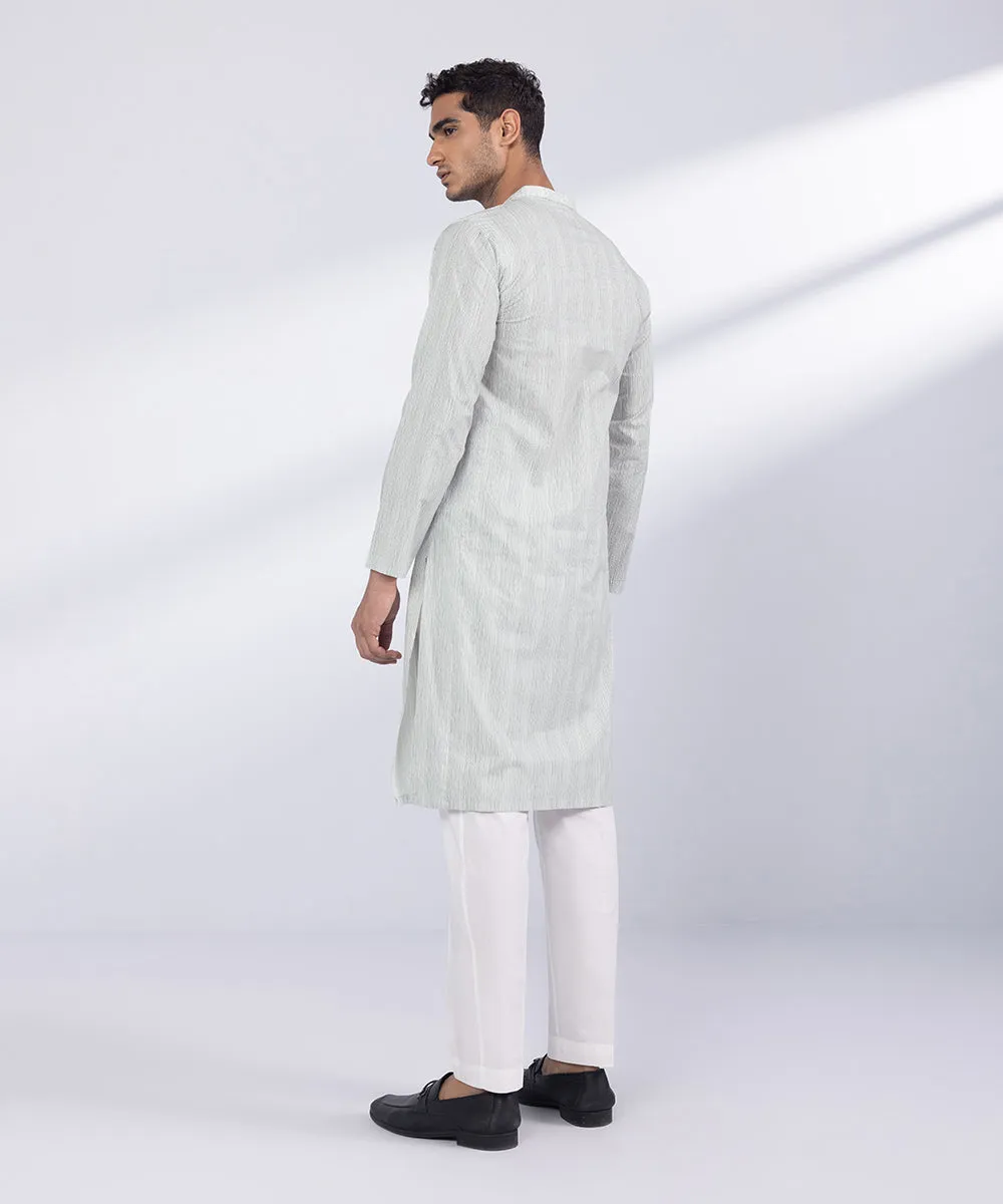 Embroidered Cotton Kurta