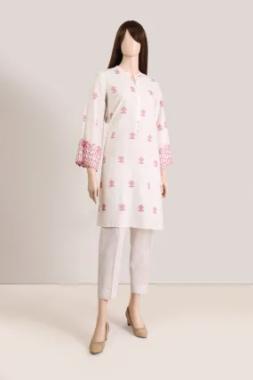 Embroidered Jacquard Cotton Stitched Shirt