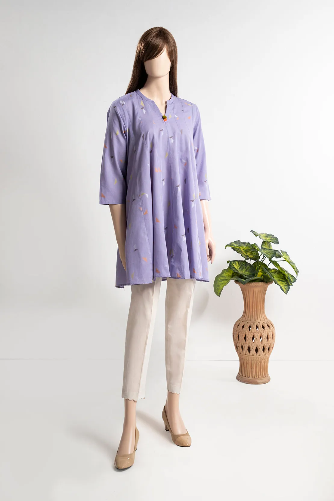 Jacquard Cotton Stitched Shirt