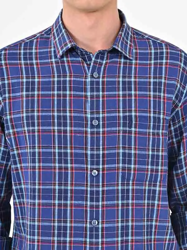 Men Checked Full Sleeve Cotton Shirt