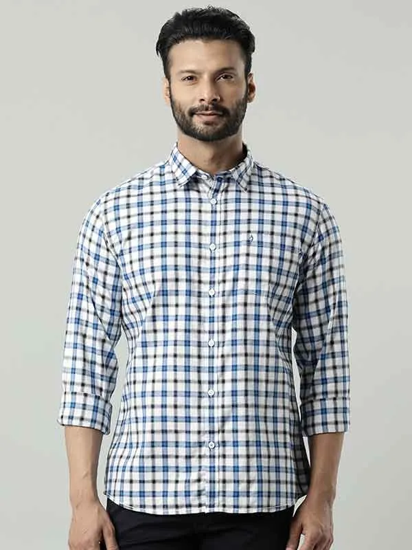 Men Checked Full Sleeve Cotton Shirt