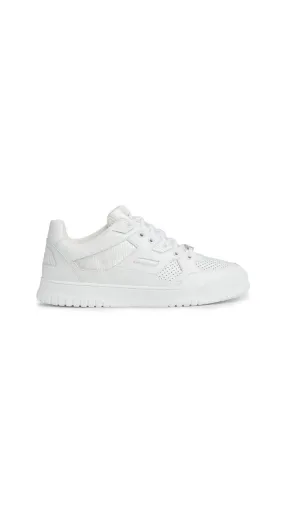 Perforated Leather Sneakers - White