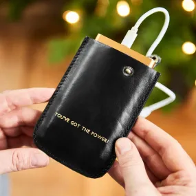 Personalised Leather Power Pack