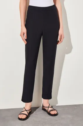 Stretch Studio Crepe Straight-Leg Ankle Pants