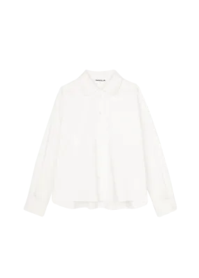 Wide fit cotton blouse